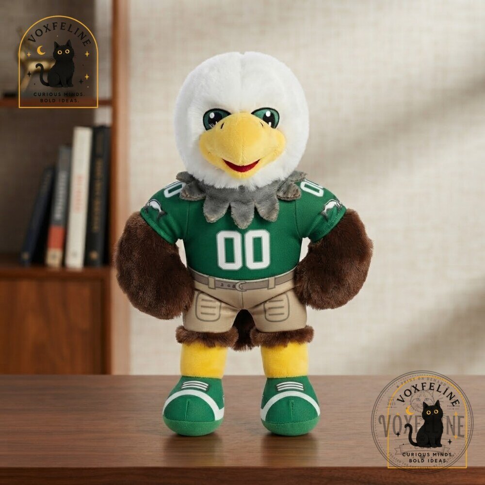 Philadelphia Eagles Retro Swoop Mascot Plush 8 Kelly Green Jersey Eagles Retro Swoop Mascot Plush 8" in Kelly Green Jersey – image 2 of 10