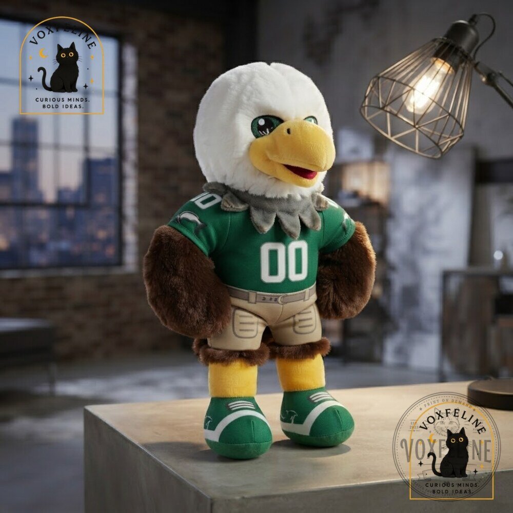 Philadelphia Eagles Retro Swoop Mascot Plush 8 Kelly Green Jersey Eagles Retro Swoop Mascot Plush 8" in Kelly Green Jersey – image 3 of 10