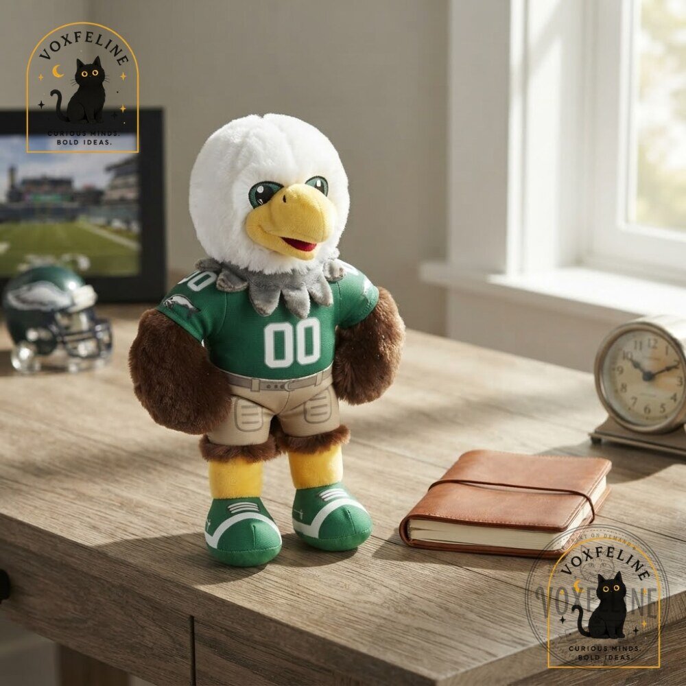 Philadelphia Eagles Retro Swoop Mascot Plush 8 Kelly Green Jersey Eagles Retro Swoop Mascot Plush 8" in Kelly Green Jersey – image 8 of 10