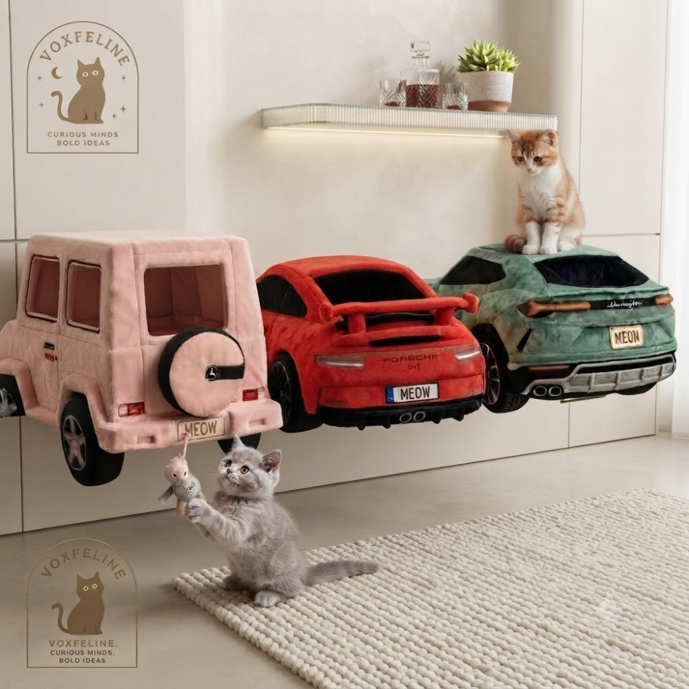 Roost Cruiser Wall-Mounted Cat Bed Luxury Car-Shaped Wagon Style (2) Roost Cruiser Cat Bed – Wall-Mounted Luxury Wagon for Feline Friends — image 3