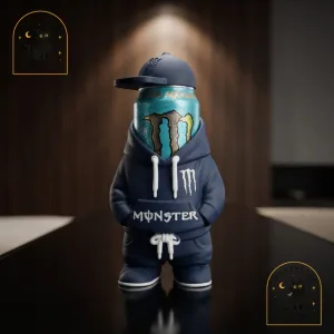 Monster Energy 3D Printed Can Holder Hoodie Mini Baseball Cap Design 8