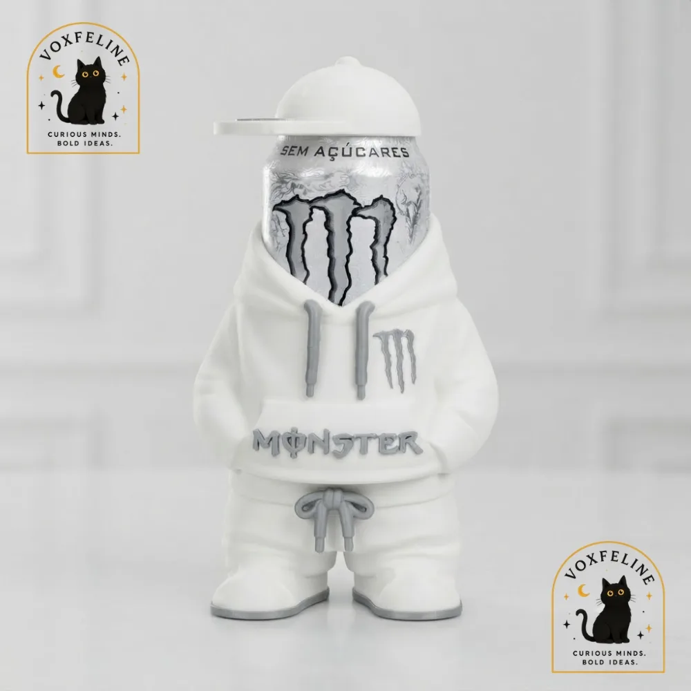Monster Energy 3D-Printed Can Holder Hoodie & Mini Baseball Cap Design (12) Monster Energy 3D-Printed Can Holder Hoodie & Mini Baseball Cap Design — image 7