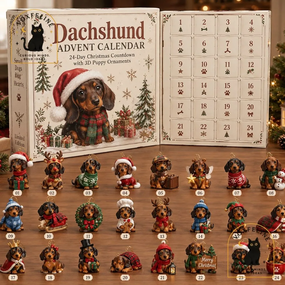 Dachshund Advent Calendar 2026 24-Day Christmas Countdown with 3D Puppy Ornaments (1) Dachshund Advent Calendar 2026 24-Day Christmas Countdown with 3D Puppy Ornaments — image 2