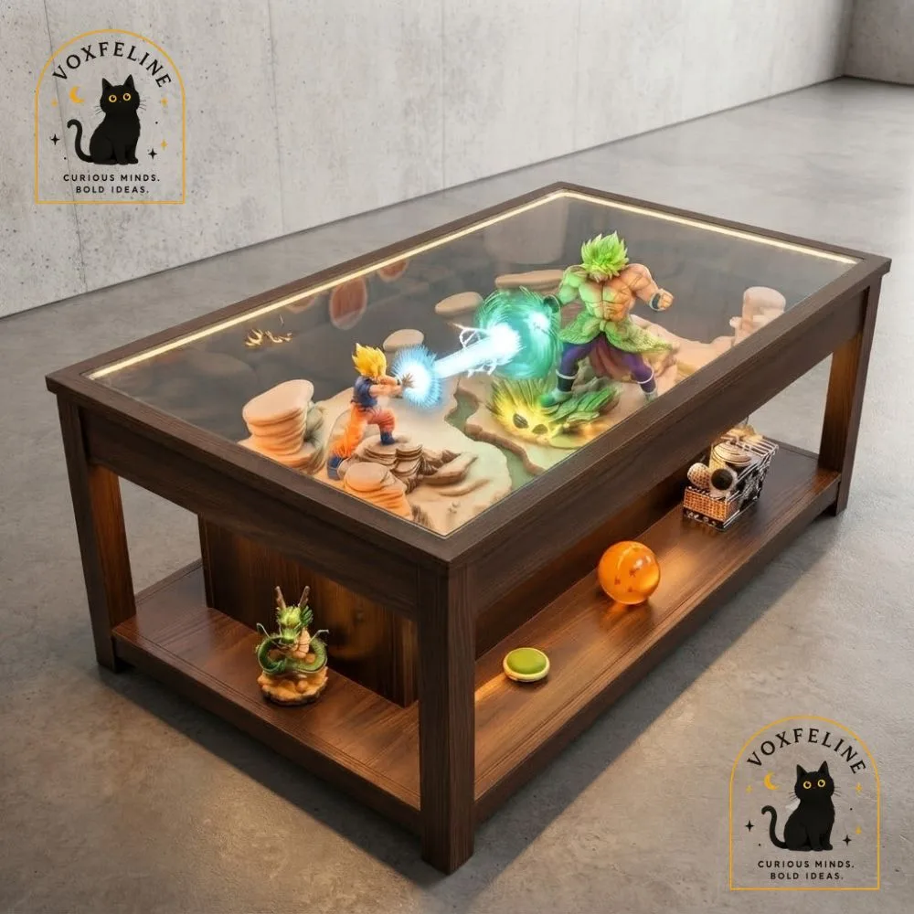 Custom-Built Dragon Ball Z Diorama Coffee Table (2) Custom-Built Dragon Ball Z Diorama Coffee Table — image 2