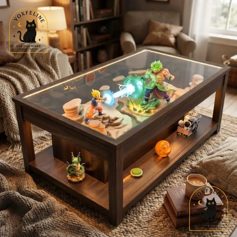 Custom-Built Dragon Ball Z Diorama Coffee Table (3) Custom-Built Dragon Ball Z Diorama Coffee Table — image 3