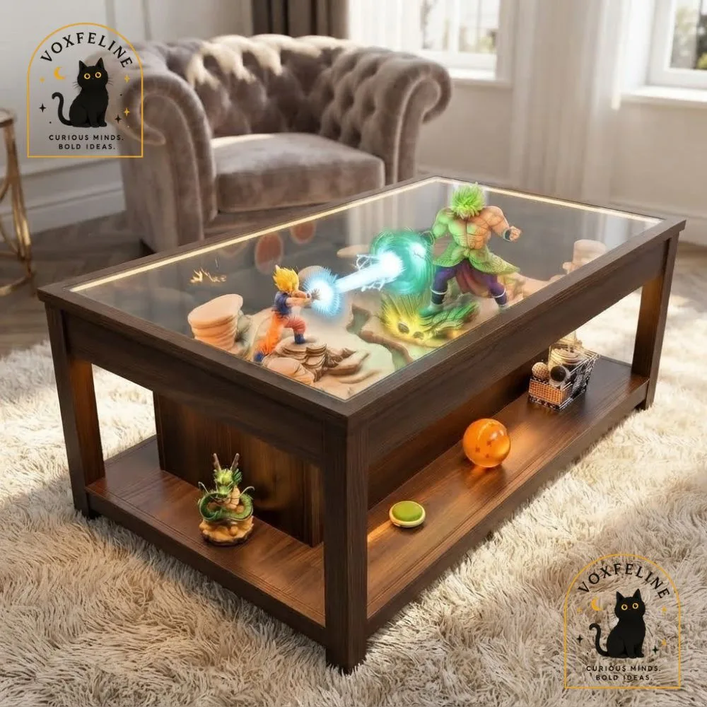 Custom-Built Dragon Ball Z Diorama Coffee Table (4) Custom-Built Dragon Ball Z Diorama Coffee Table — image 4