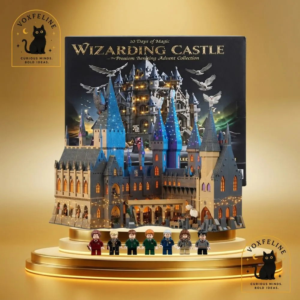 Harry Potter Wizarding Castle Building Advent Calendar 2,047 Pieces LED Light Kit