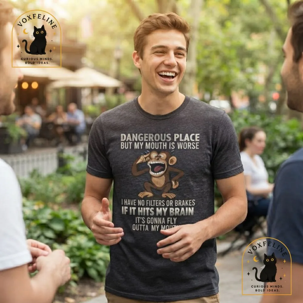 My Mind Is a Dangerous Place But My Mouth Is Worse T-Shirt (8) My Mind Is a Dangerous Place But My Mouth Is Worse T-Shirt — image 8