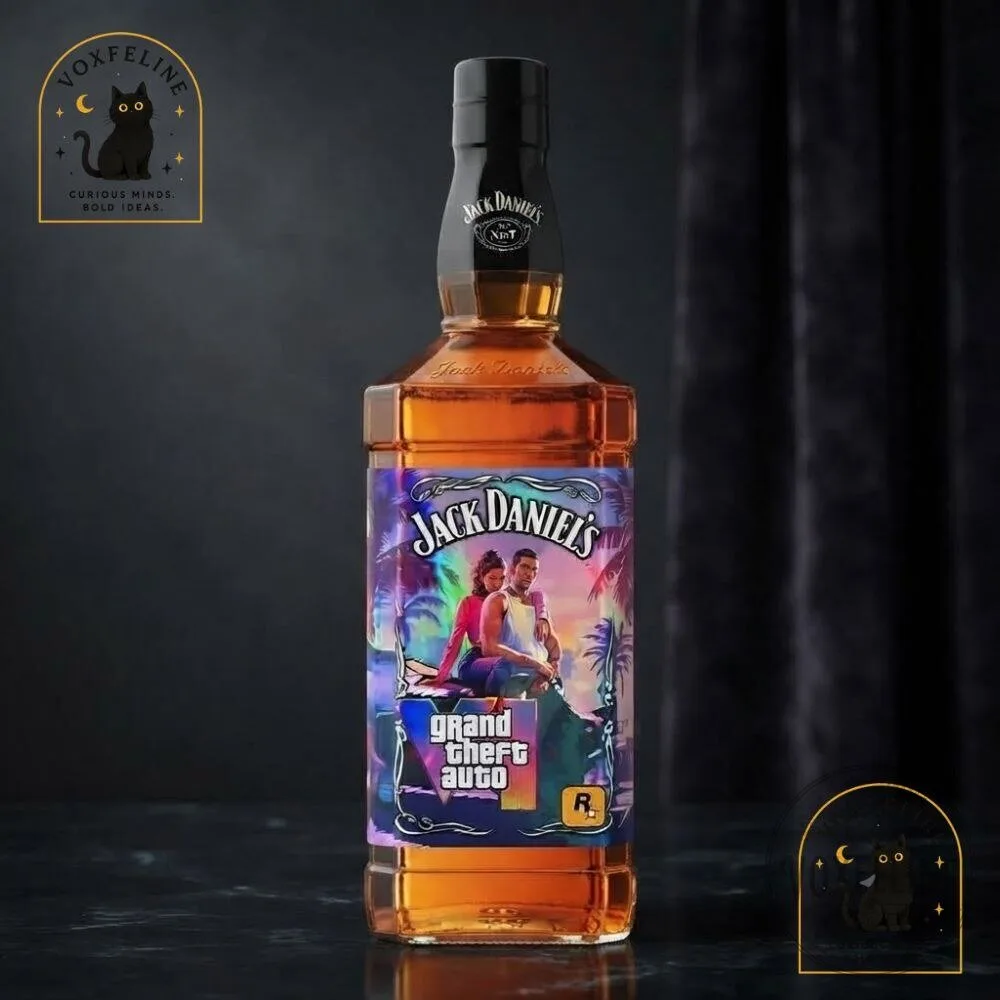 GTA 6 Jack Daniel’s Bottle Wrap Custom Fan-Made Grand Theft Auto VI Label 10 GTA 6 Jack Daniel’s Bottle Wrap Custom Fan-Made Grand Theft Auto VI Label