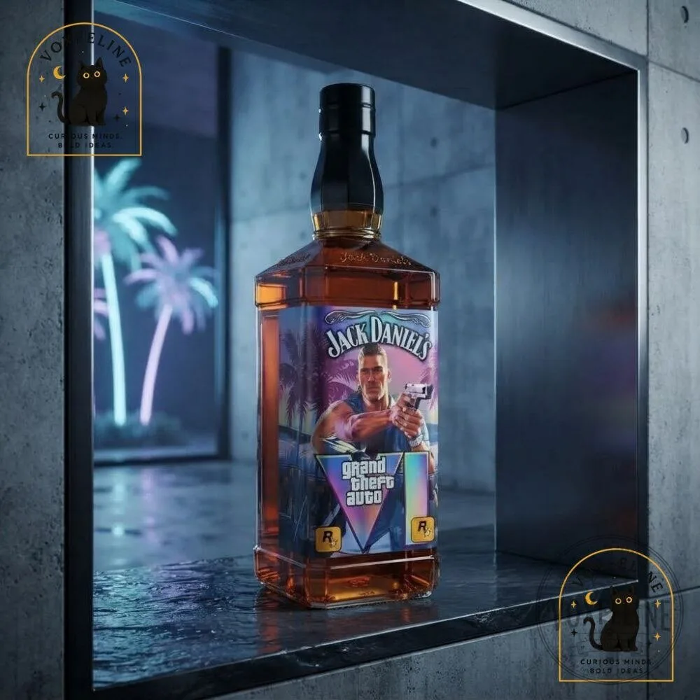 GTA 6 Jack Daniel’s Bottle Wrap Custom Fan-Made Grand Theft Auto VI Label 16 GTA 6 Jack Daniel’s Bottle Wrap Custom Fan-Made Grand Theft Auto VI Label