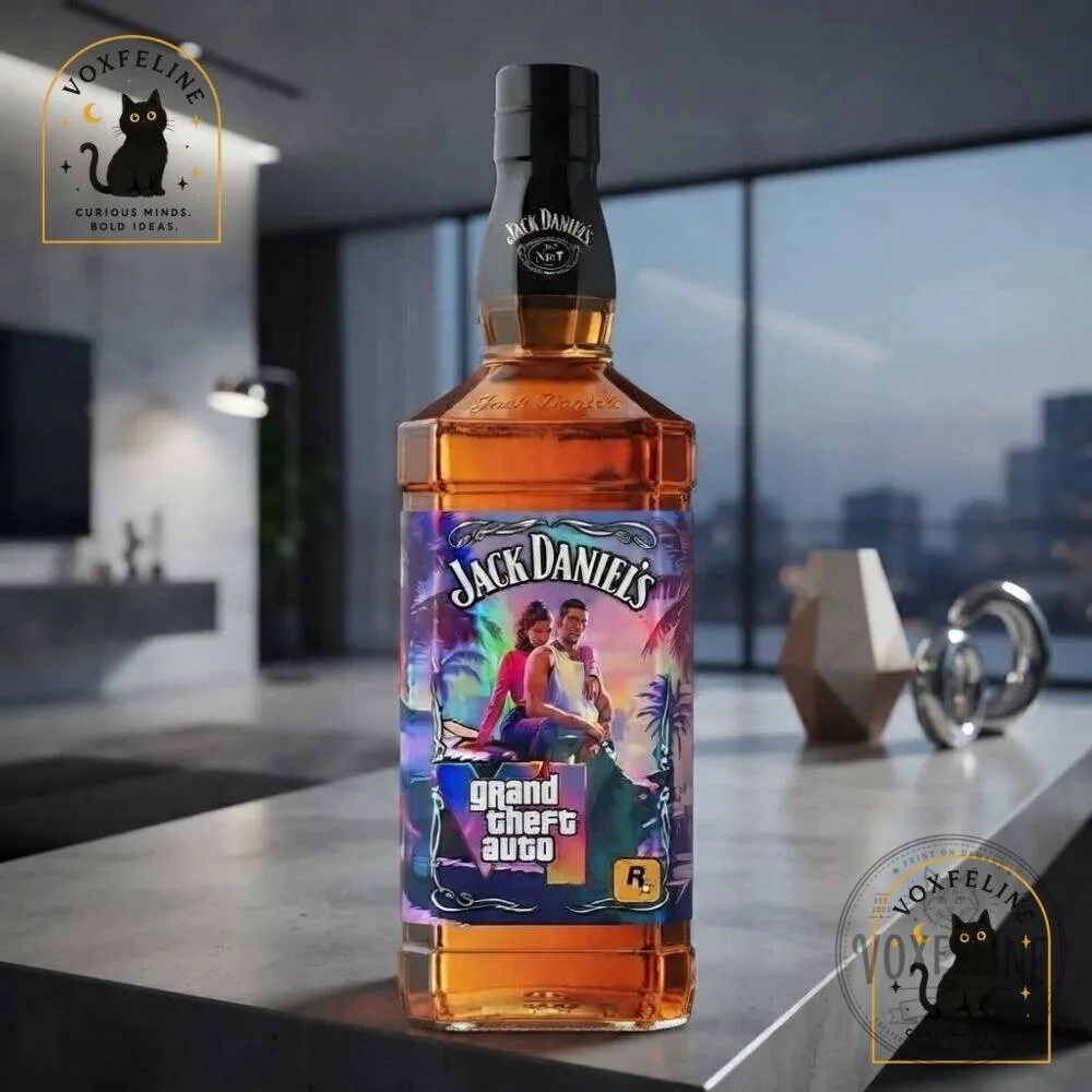 GTA 6 Jack Daniel’s Bottle Wrap Custom Fan-Made Grand Theft Auto VI Label 17 GTA 6 Jack Daniel’s Bottle Wrap Custom Fan-Made Grand Theft Auto VI Label