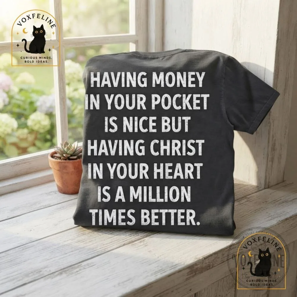 Having Christ in Your Heart T-Shirt Christian Faith Quote Tee 14 Having Christ in Your Heart T-Shirt Christian Faith Quote Tee