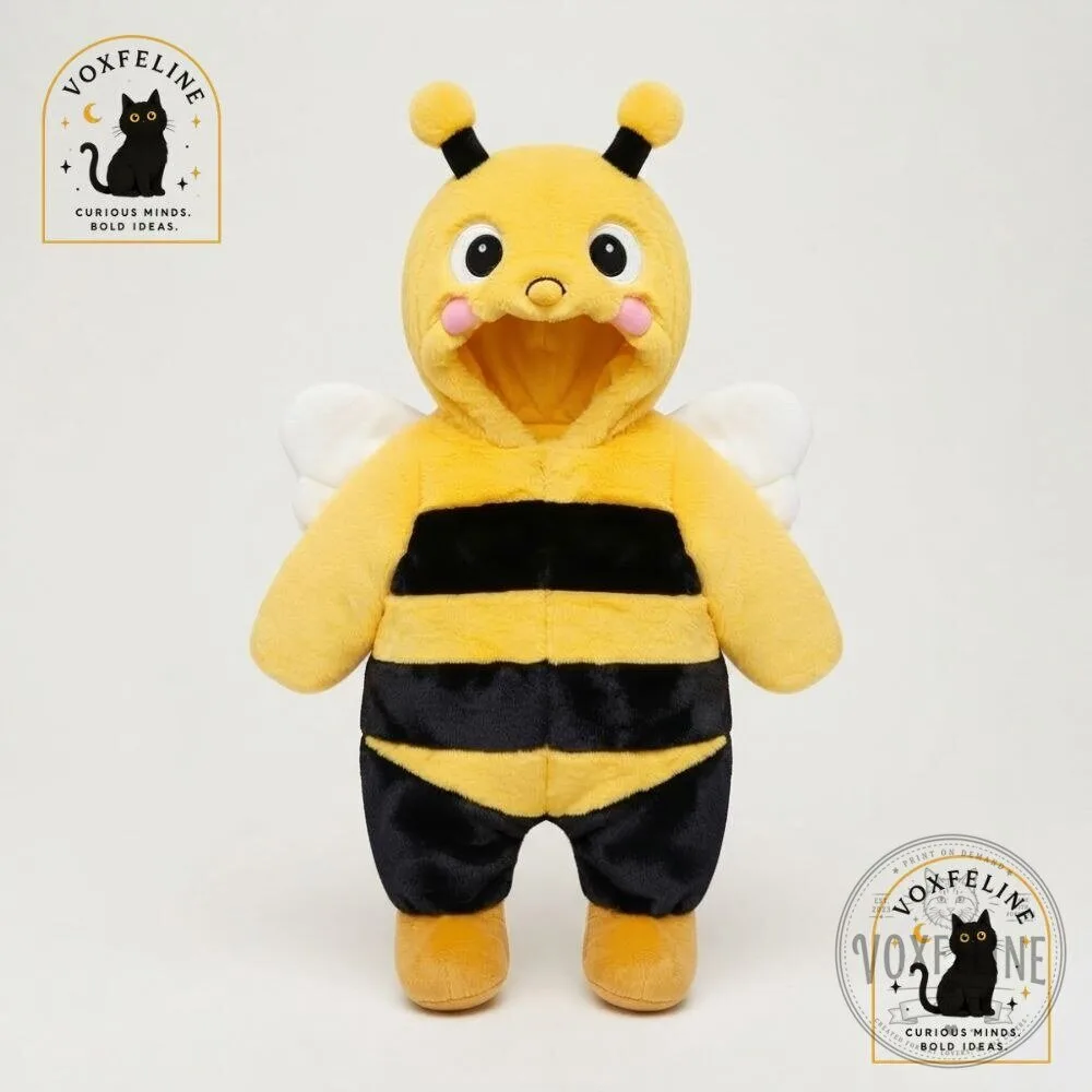 Baby Bee Costume Plush Fuzzy Hooded Romper with Antennae 11 Baby Bee Costume Plush Fuzzy Hooded Romper with Antennae