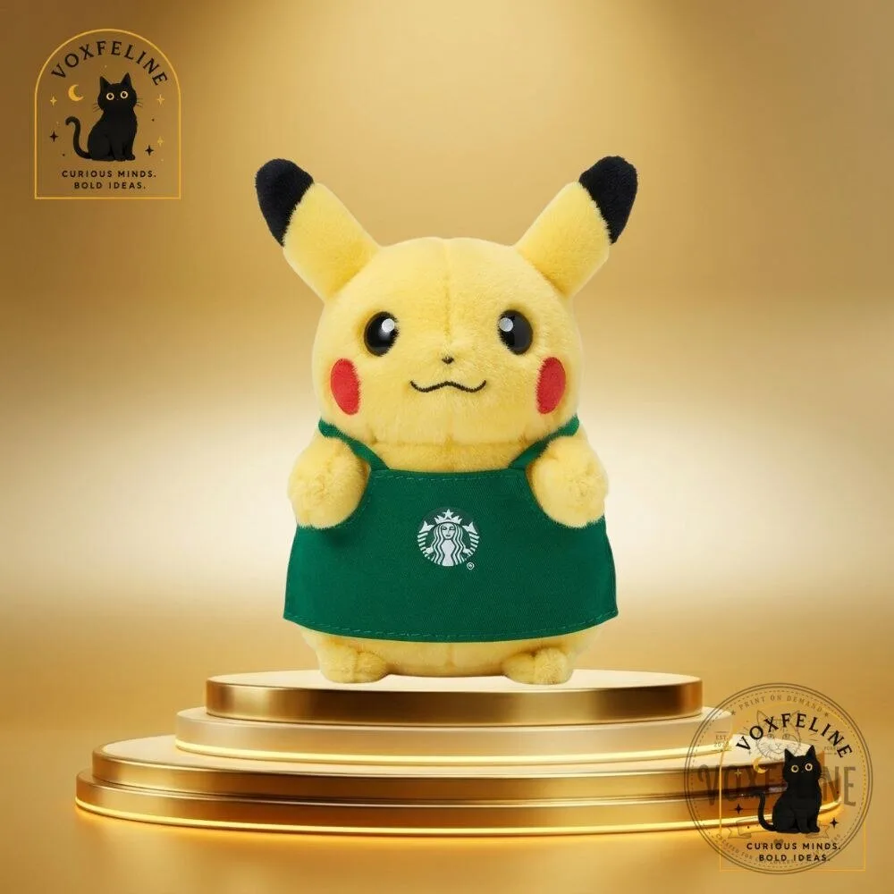 "Discover Unique Pokémon x Starbucks and Quirky Christmas Mugs and Apparel" 49 Pikachu Plush Pokémon x Starbucks Collaboration
