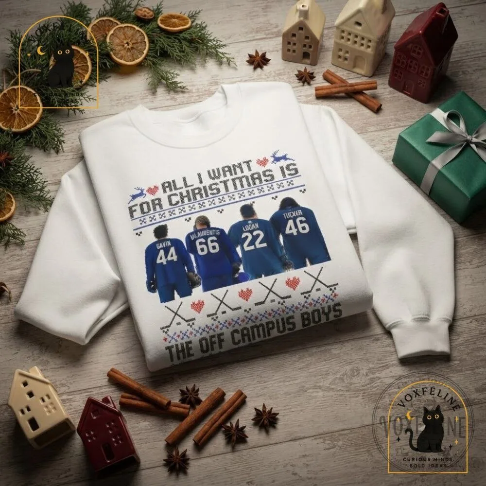 All I Want for Christmas Is the Off Campus Boys Sweatshirt Off Campus Series Christmas Crewneck 13 All I Want for Christmas Is the Off Campus Boys Sweatshirt Off Campus Series Christmas Crewneck