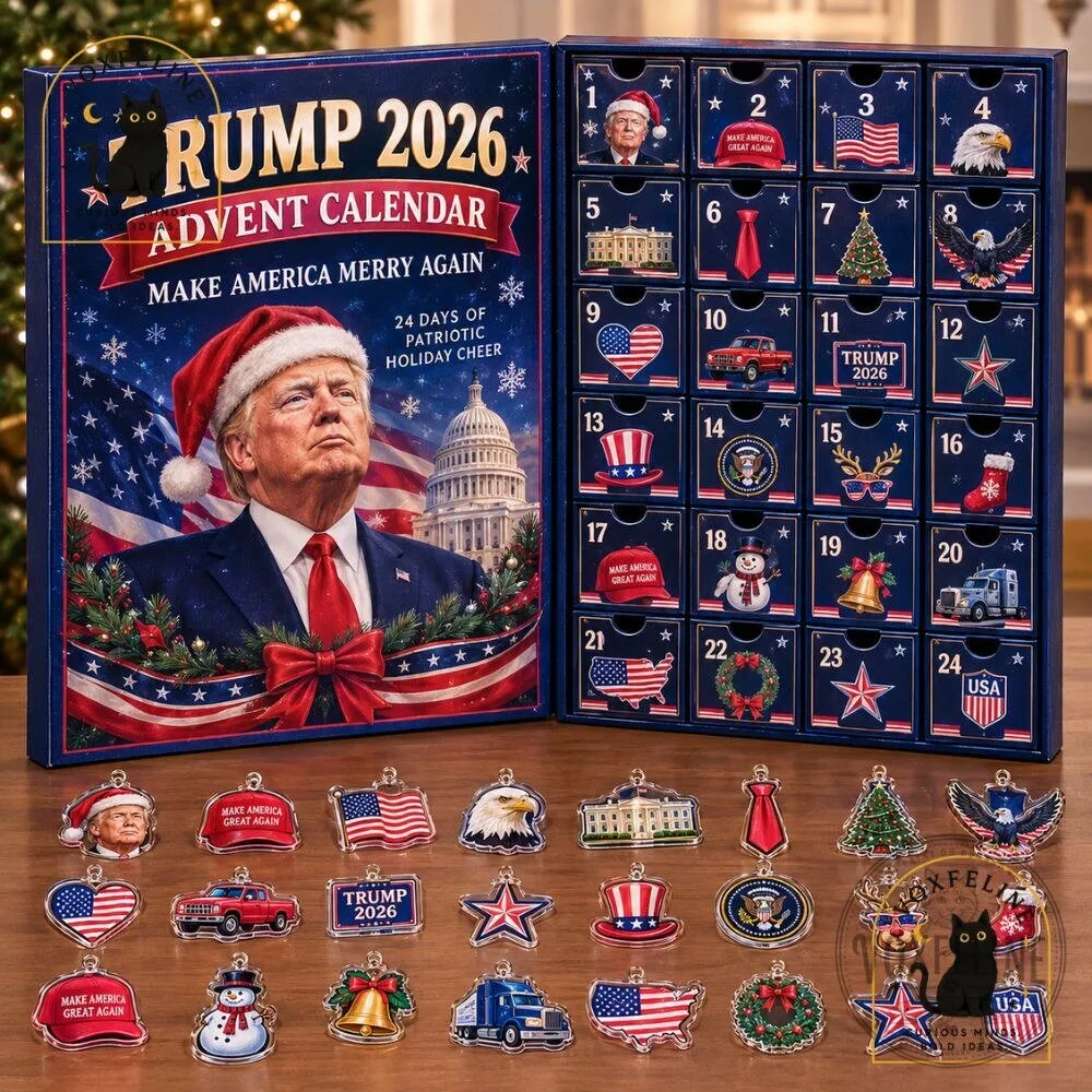 Trump 2026 Advent Calendar Make America Merry Again Christmas Countdown