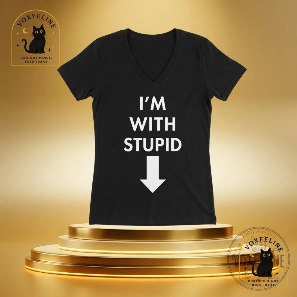 I'm With Stupid Shirt Funny Max George Black MGB T-Shirt