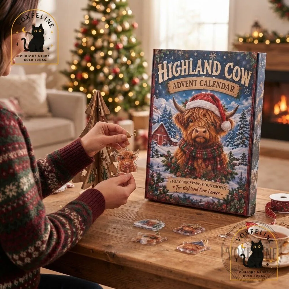Highland Cow Advent Calendar 2026 24-Day Christmas Countdown Gift for Highland Cow Lovers 13 Highland Cow Advent Calendar 2026 24-Day Christmas Countdown Gift for Highland Cow Lovers