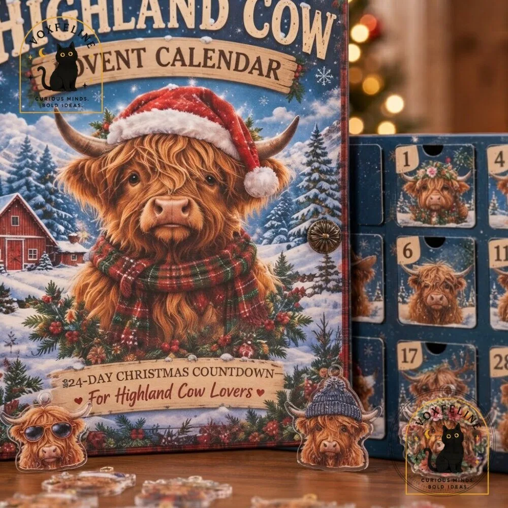 Highland Cow Advent Calendar 2026 24-Day Christmas Countdown Gift for Highland Cow Lovers 14 Highland Cow Advent Calendar 2026 24-Day Christmas Countdown Gift for Highland Cow Lovers