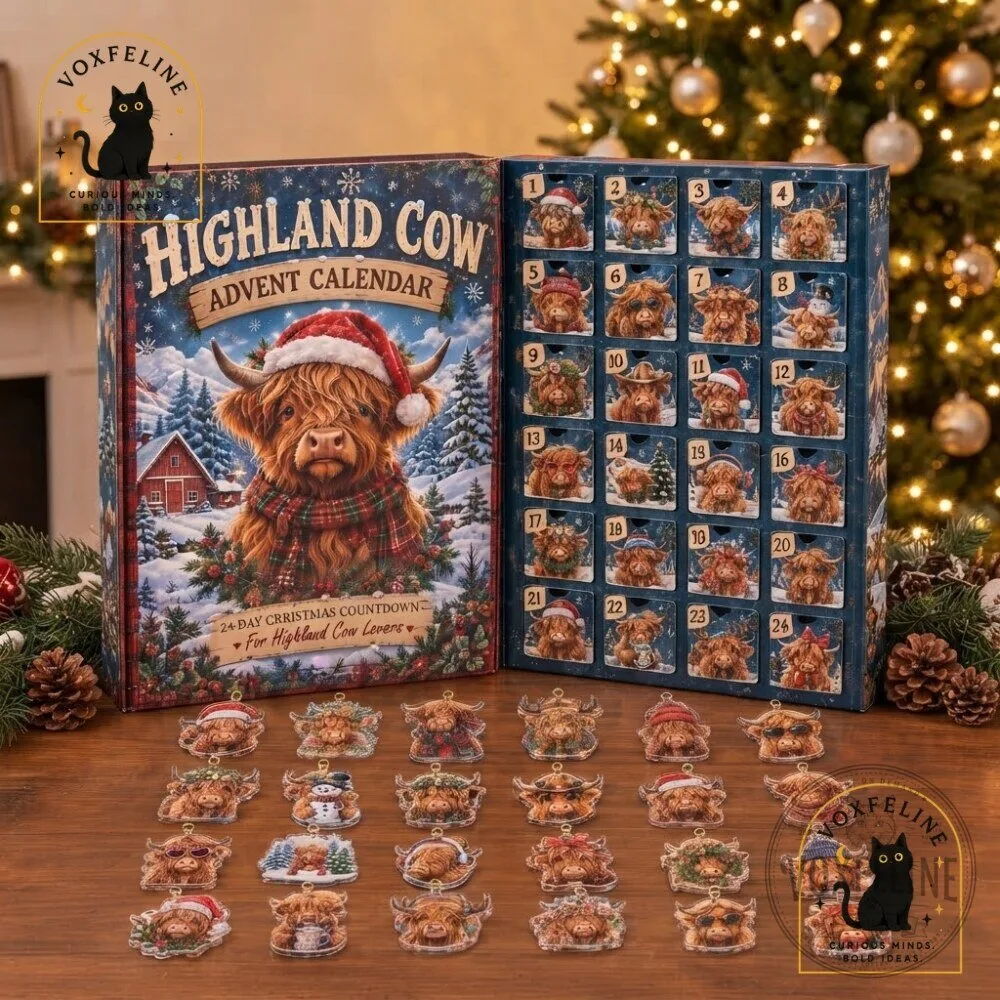Highland Cow Advent Calendar 2026 24-Day Christmas Countdown Gift for Highland Cow Lovers 15 Highland Cow Advent Calendar 2026 24-Day Christmas Countdown Gift for Highland Cow Lovers