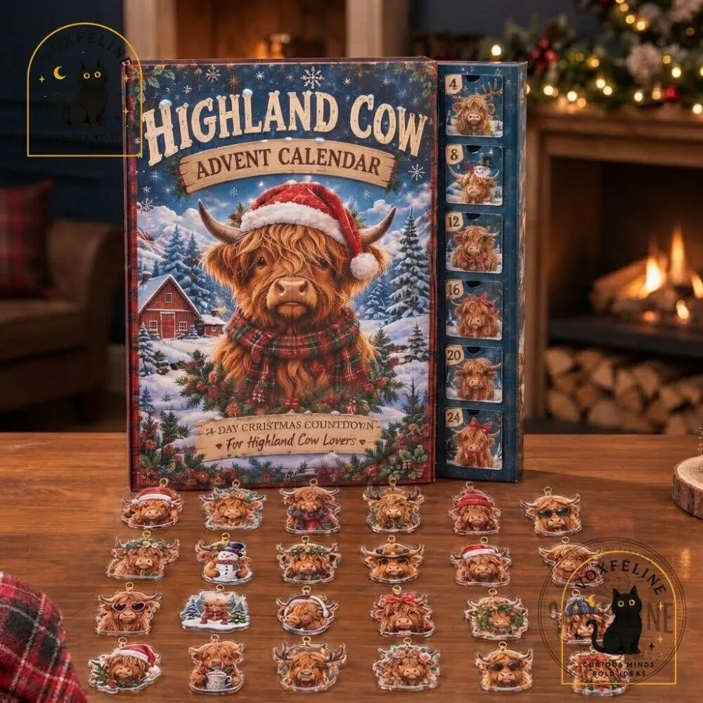 Highland Cow Advent Calendar 2026 24-Day Christmas Countdown Gift for Highland Cow Lovers 20 Highland Cow Advent Calendar 2026 24-Day Christmas Countdown Gift for Highland Cow Lovers