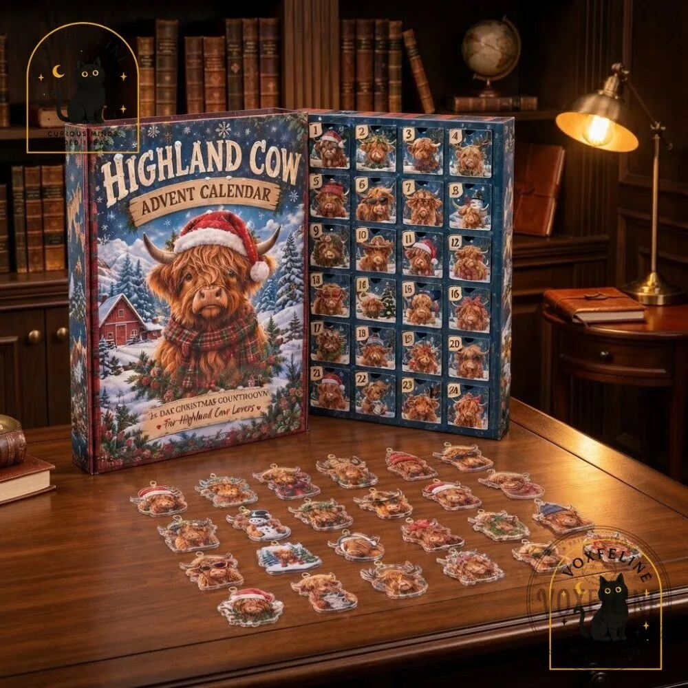 Highland Cow Advent Calendar 2026 24-Day Christmas Countdown Gift for Highland Cow Lovers 21 Highland Cow Advent Calendar 2026 24-Day Christmas Countdown Gift for Highland Cow Lovers