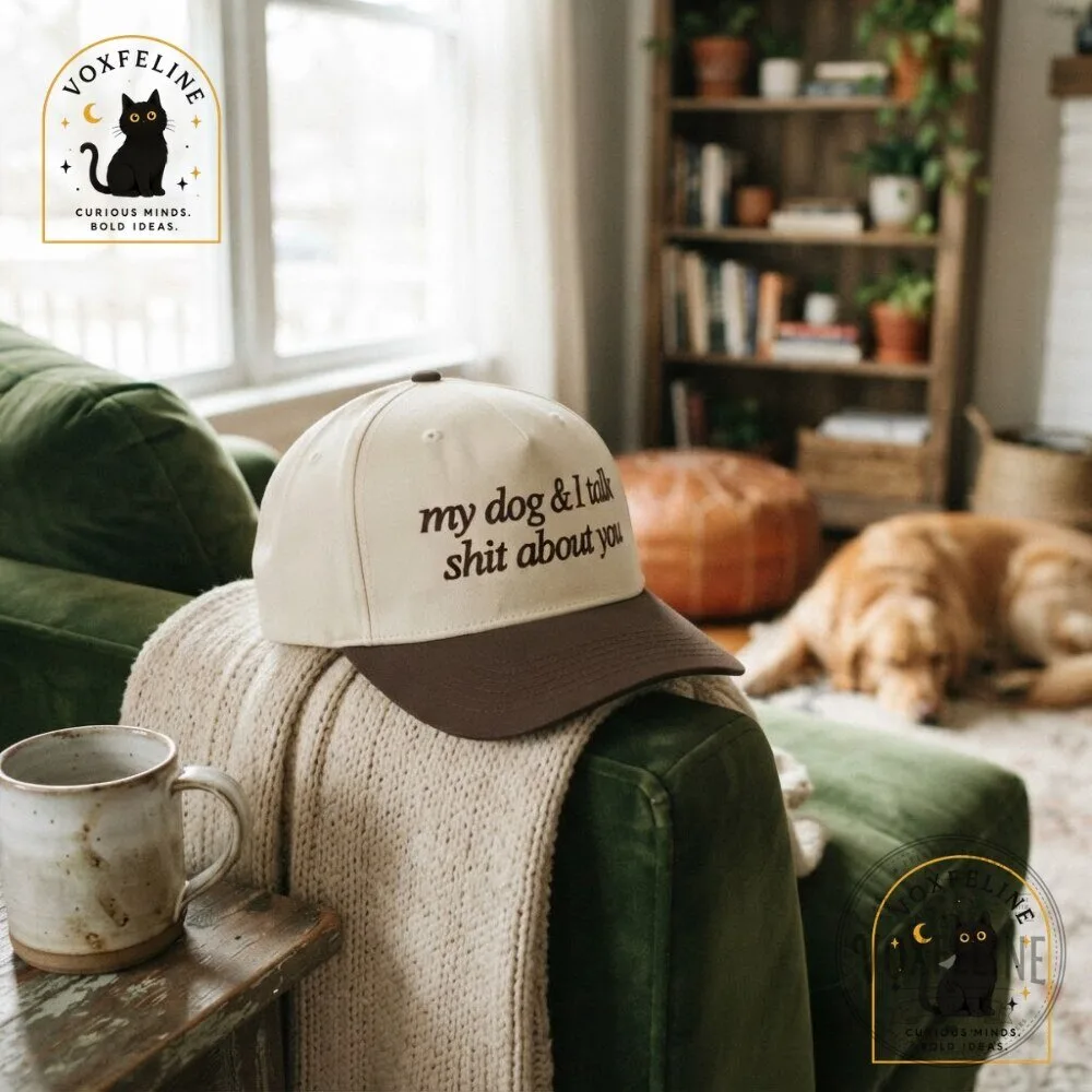 My Dog & I Talk Shit About YouTrucker Hat Funny Dog Mom Graphic Cap 17 My Dog & I Talk Shit About YouTrucker Hat Funny Dog Mom Graphic Cap