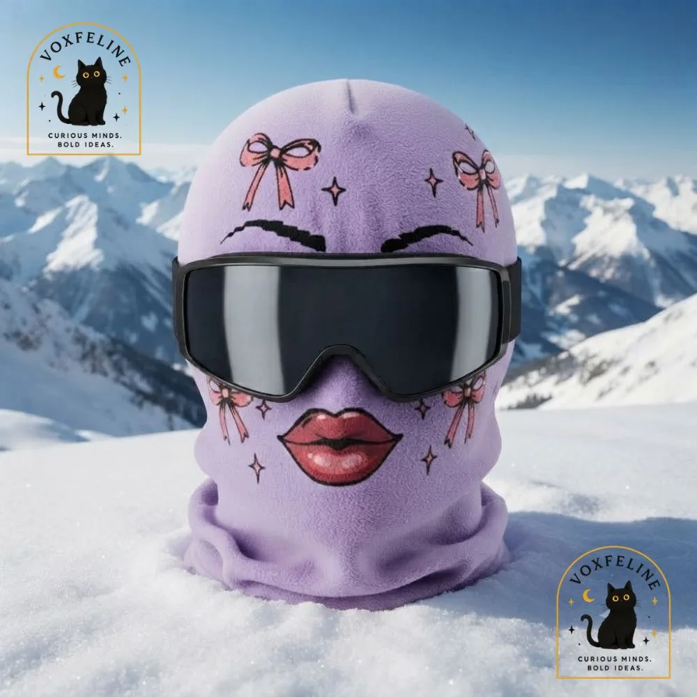 Blue Diva Ski Balaclava Funny Girly Cartoon Face Ski Mask with Ski Goggles (6) Blue Diva Ski Balaclava Funny Girly Cartoon Face Ski Mask with Ski Goggles — image 10