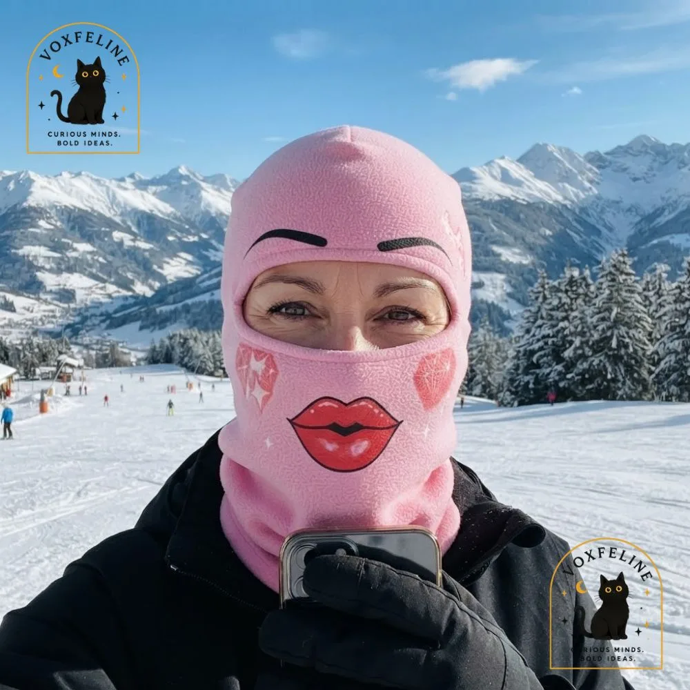 Blue Diva Ski Balaclava Funny Girly Cartoon Face Ski Mask with Ski Goggles (9) Blue Diva Ski Balaclava Funny Girly Cartoon Face Ski Mask with Ski Goggles — image 7