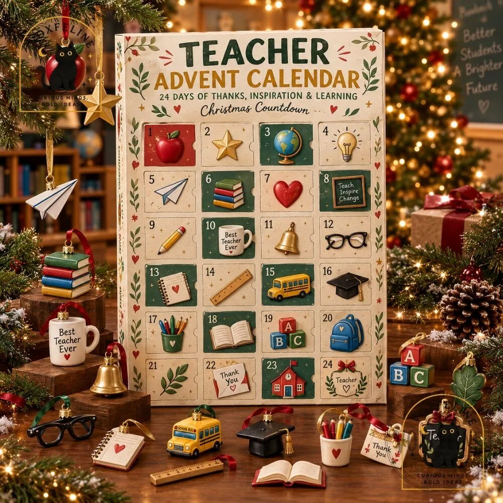 Teacher Advent Calendar 24 Days of Thanks, Inspiration & Learning Christmas Countdown