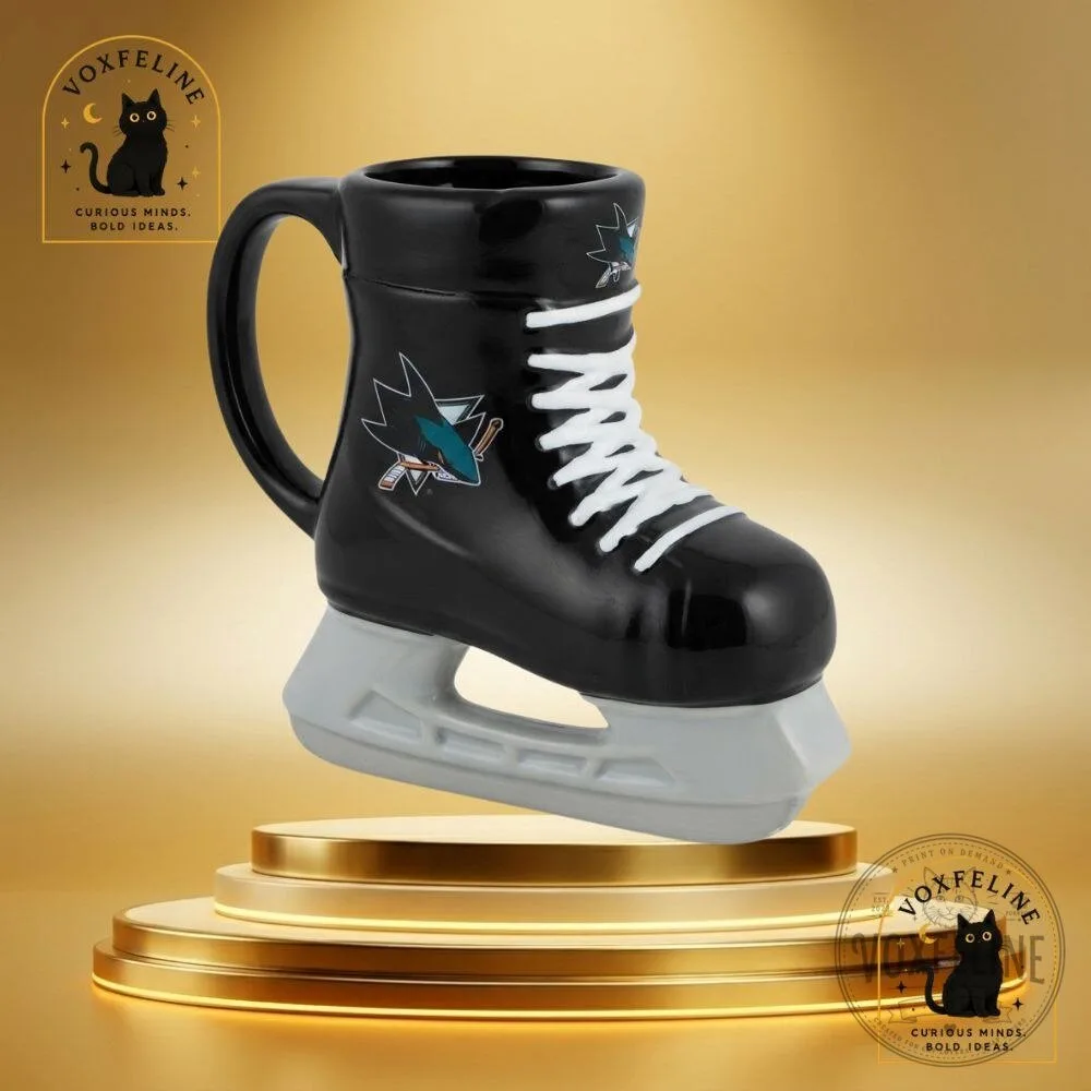 "Unique Gifts: NHL Cups, Graphic Tees, FNAF Calendar, and More" 11 San Jose Sharks Ice Skate Beer Cup NHL Souvenir Draft Beer Cup