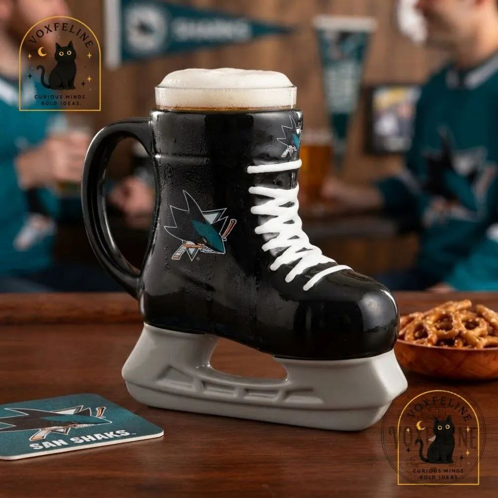 San Jose Sharks Ice Skate Beer Cup NHL Souvenir Draft Beer Cup 15 San Jose Sharks Ice Skate Beer Cup NHL Souvenir Draft Beer Cup