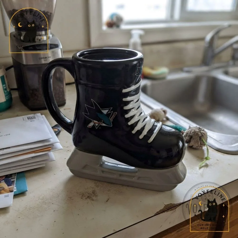 San Jose Sharks Ice Skate Beer Cup NHL Souvenir Draft Beer Cup 16 San Jose Sharks Ice Skate Beer Cup NHL Souvenir Draft Beer Cup