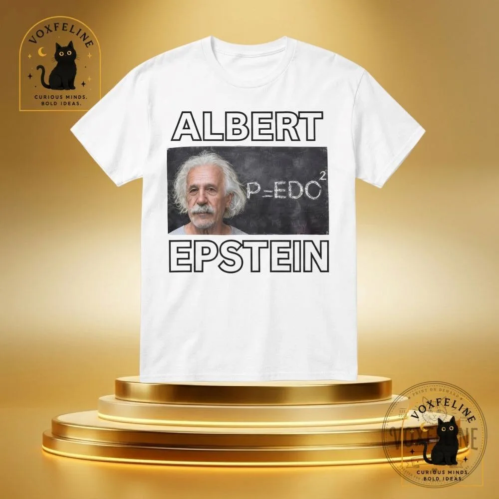 "Unique Gifts: NHL Cups, Graphic Tees, FNAF Calendar, and More" 3 Albert Epstein Graphic T-Shirt