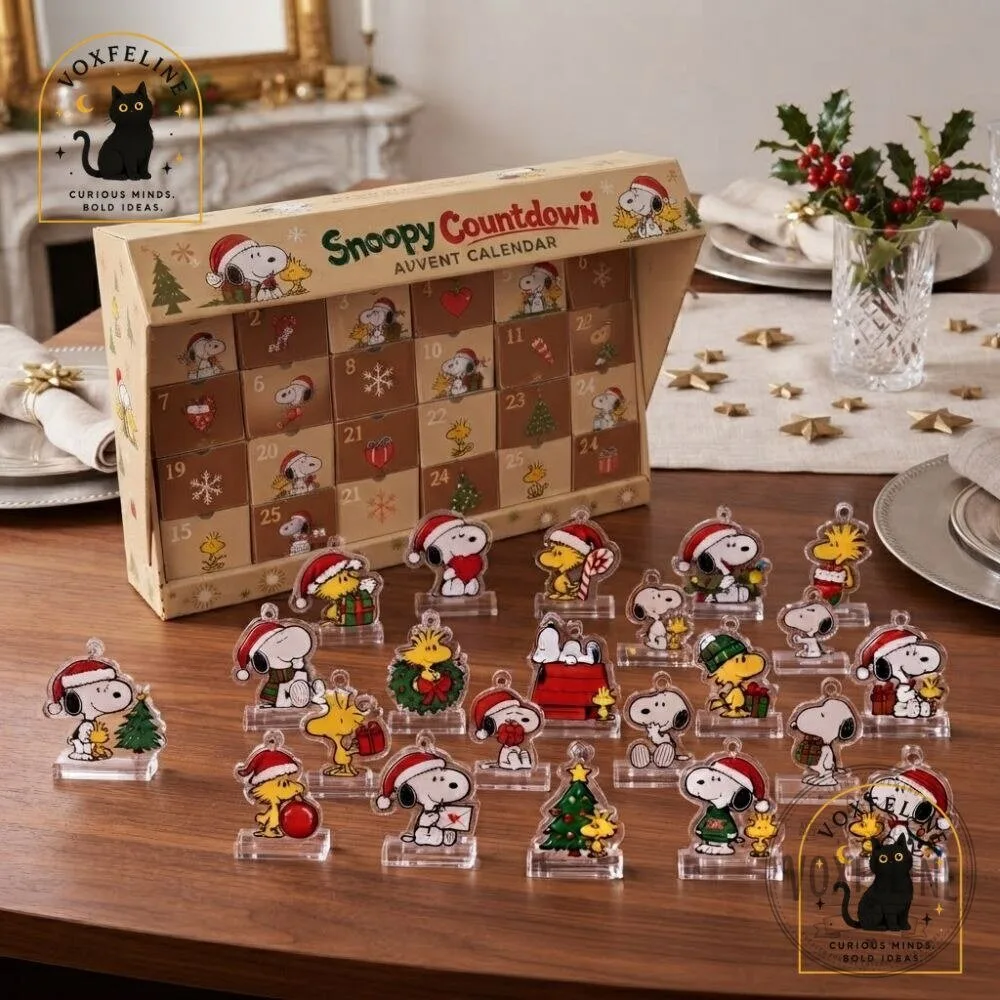 Snoopy Countdown Advent Calendar 24-Day Holiday Christmas 13 Snoopy Countdown Advent Calendar 24-Day Holiday Christmas