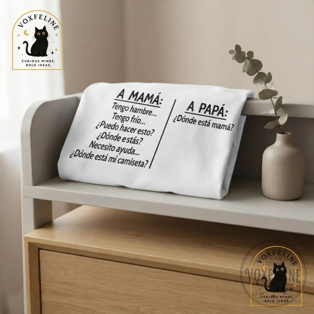 Funny Mom Dad Shirt A Mama Tengo Hambre A Papá Dónde Está Mamá 13 Funny Mom Dad Shirt A Mama Tengo Hambre A Papá Dónde Está Mamá