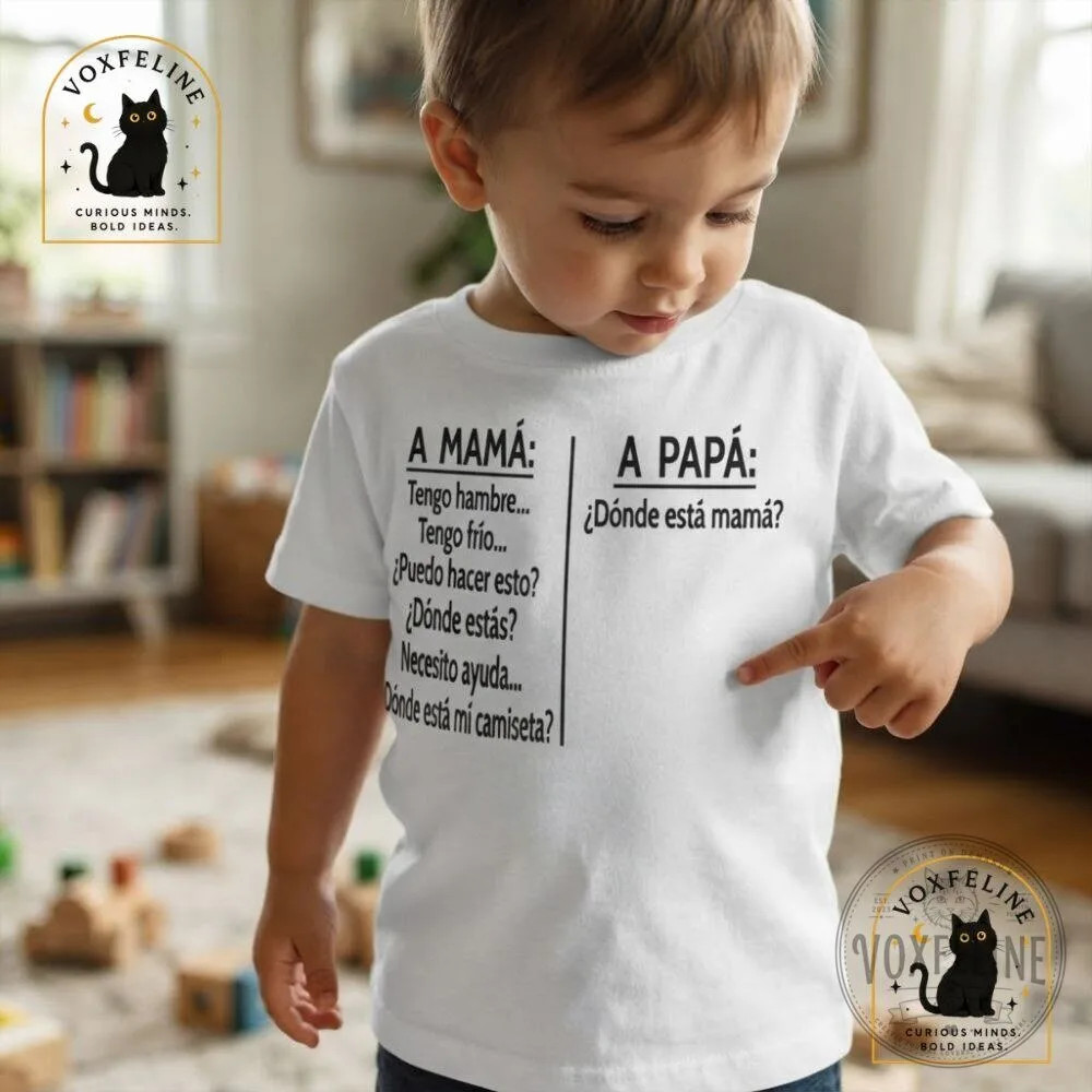 Funny Mom Dad Shirt A Mama Tengo Hambre A Papá Dónde Está Mamá 15 Funny Mom Dad Shirt A Mama Tengo Hambre A Papá Dónde Está Mamá