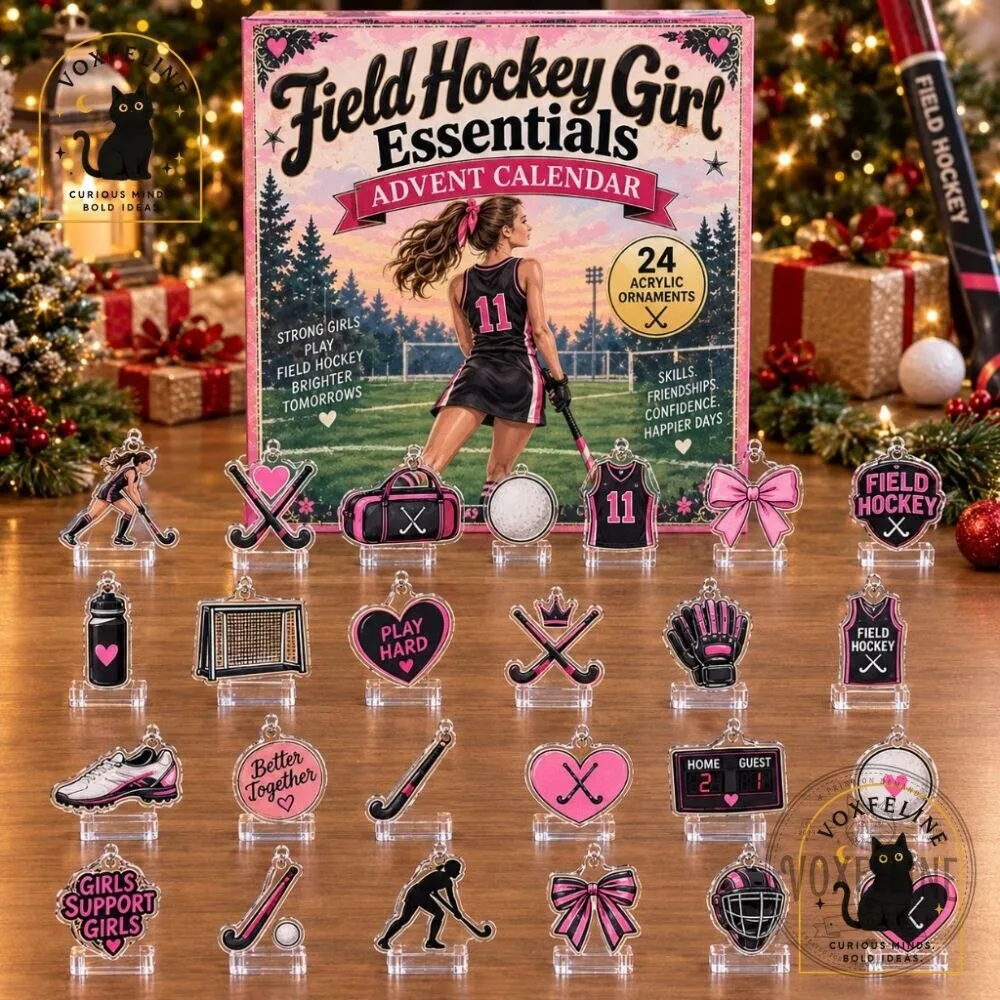 Field Hockey Girl Advent Calendar 24-Day Acrylic Ornament Christmas Countdown 14 Field Hockey Girl Advent Calendar 24-Day Acrylic Ornament Christmas Countdown