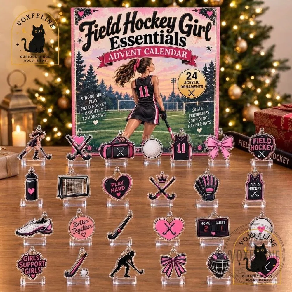 Field Hockey Girl Advent Calendar 24-Day Acrylic Ornament Christmas Countdown 15 Field Hockey Girl Advent Calendar 24-Day Acrylic Ornament Christmas Countdown