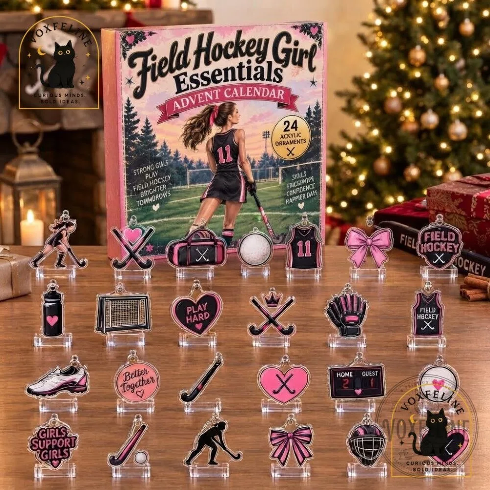 Field Hockey Girl Advent Calendar 24-Day Acrylic Ornament Christmas Countdown 16 Field Hockey Girl Advent Calendar 24-Day Acrylic Ornament Christmas Countdown