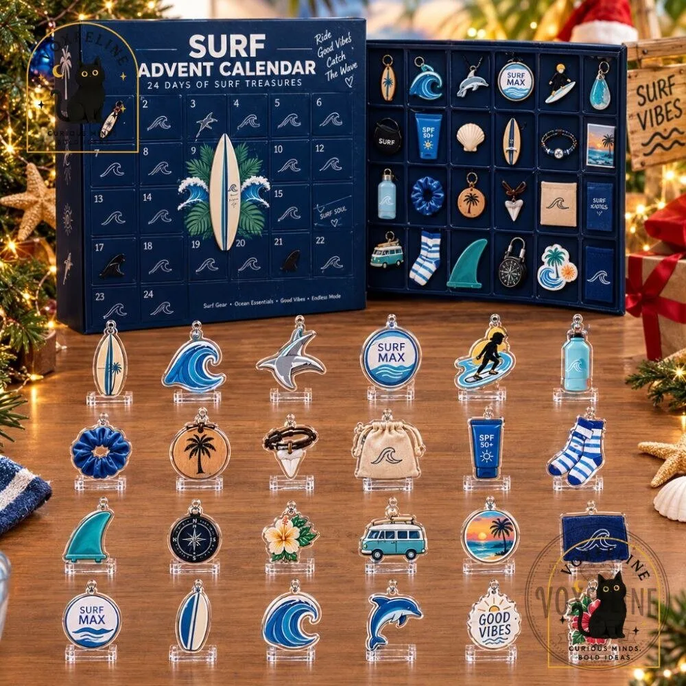 Surf Advent Calendar 24-Day Surf Treasures Christmas Countdown Calendar