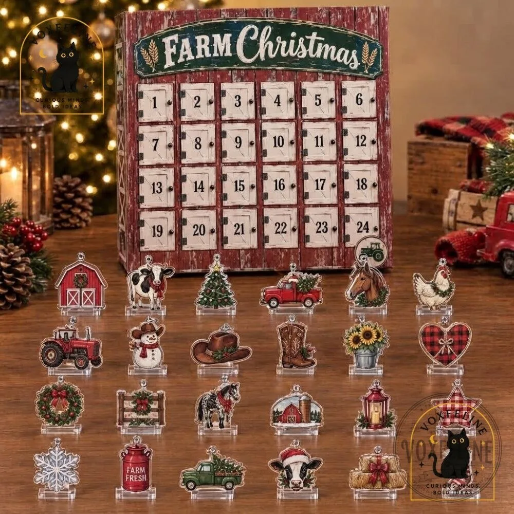 Cowgirl Farm Christmas Advent Calendar 24-Day Farm-Themed Holiday Countdown 22 Cowgirl Farm Christmas Advent Calendar 24-Day Farm-Themed Holiday Countdown