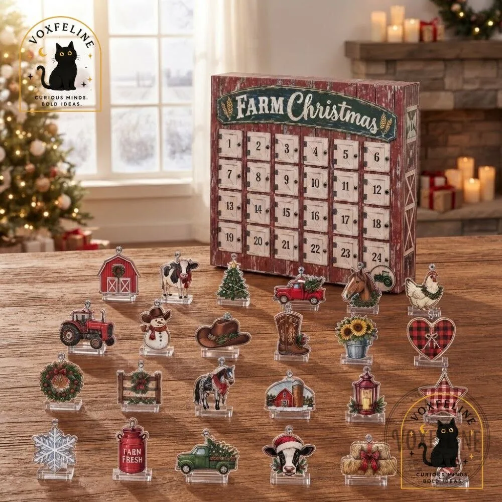 Cowgirl Farm Christmas Advent Calendar 24-Day Farm-Themed Holiday Countdown 23 Cowgirl Farm Christmas Advent Calendar 24-Day Farm-Themed Holiday Countdown