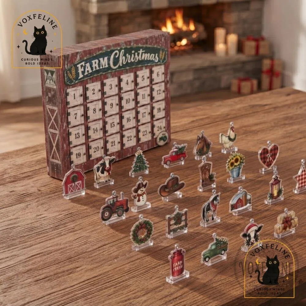 Cowgirl Farm Christmas Advent Calendar 24-Day Farm-Themed Holiday Countdown 24 Cowgirl Farm Christmas Advent Calendar 24-Day Farm-Themed Holiday Countdown