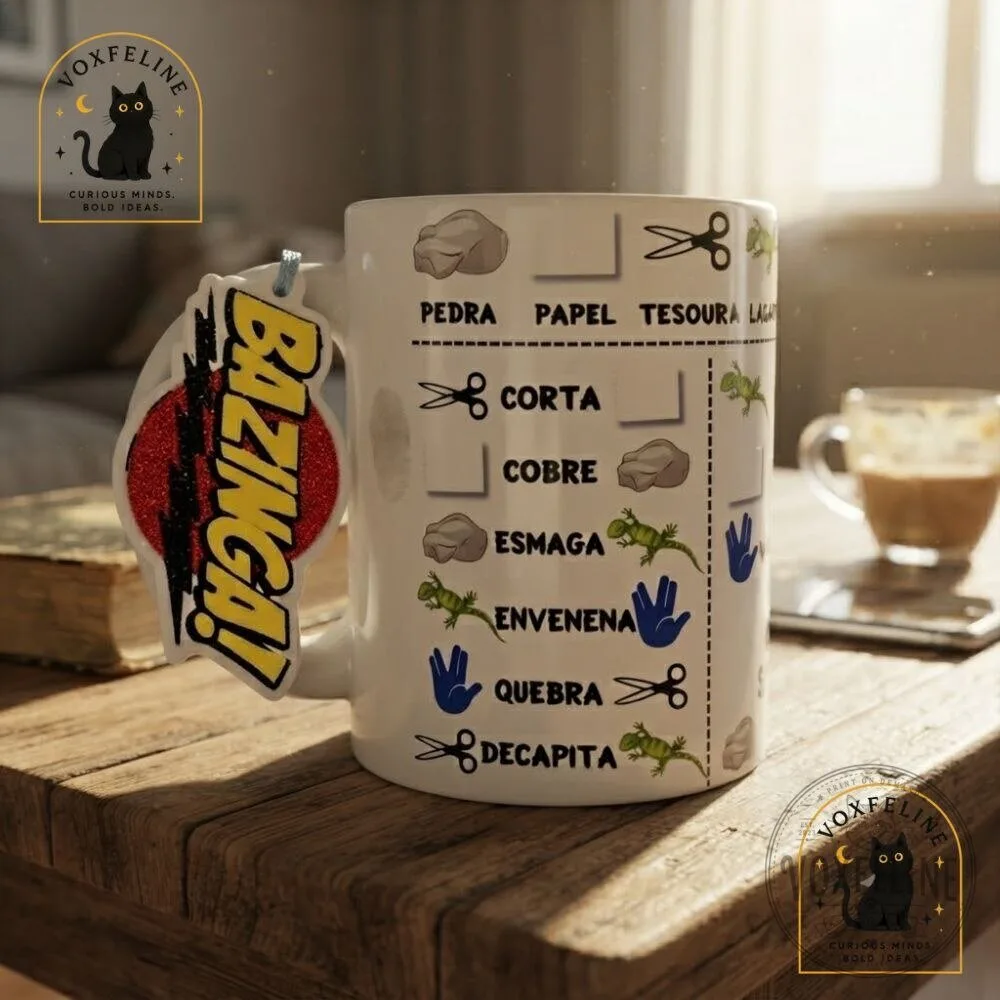 The Big Bang Theory Rock Paper Scissors Lizard Spock Mug Bazinga 10 The Big Bang Theory Rock Paper Scissors Lizard Spock Mug Bazinga