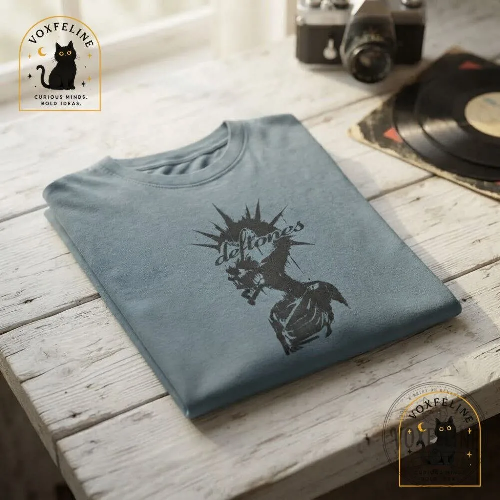 Deftones Skeleton T-Shirt Lavender Oil Printed 10 Deftones Skeleton T-Shirt Lavender Oil Printed