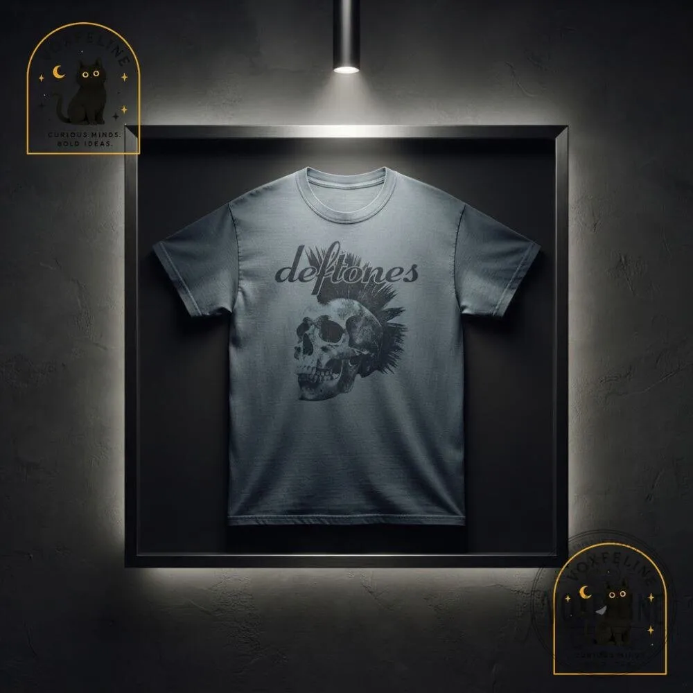 Deftones Skeleton T-Shirt Lavender Oil Printed 11 Deftones Skeleton T-Shirt Lavender Oil Printed