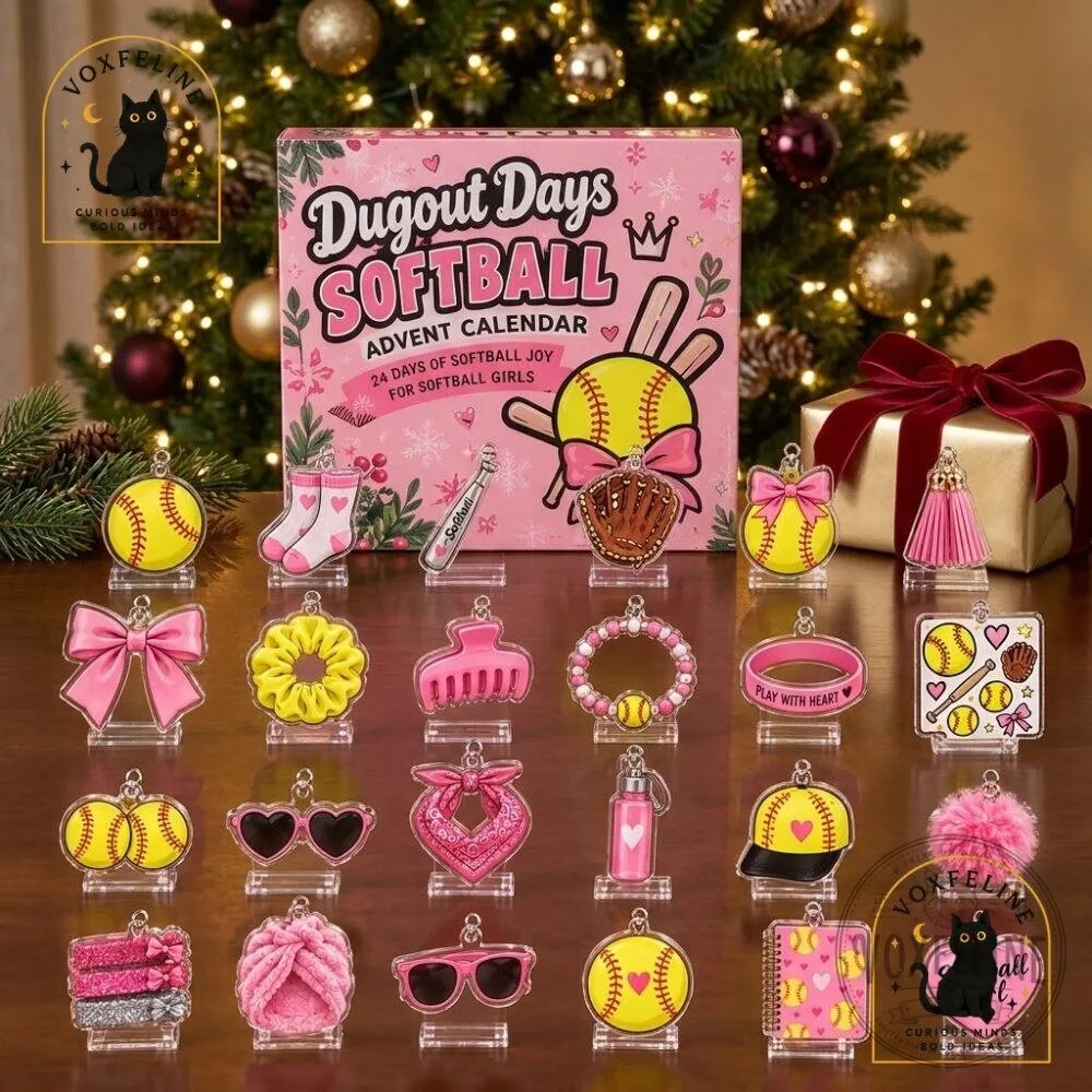 Dugout Days Softball Advent Calendar Christmas Gift for Softball Girls 10 Dugout Days Softball Advent Calendar Christmas Gift for Softball Girls