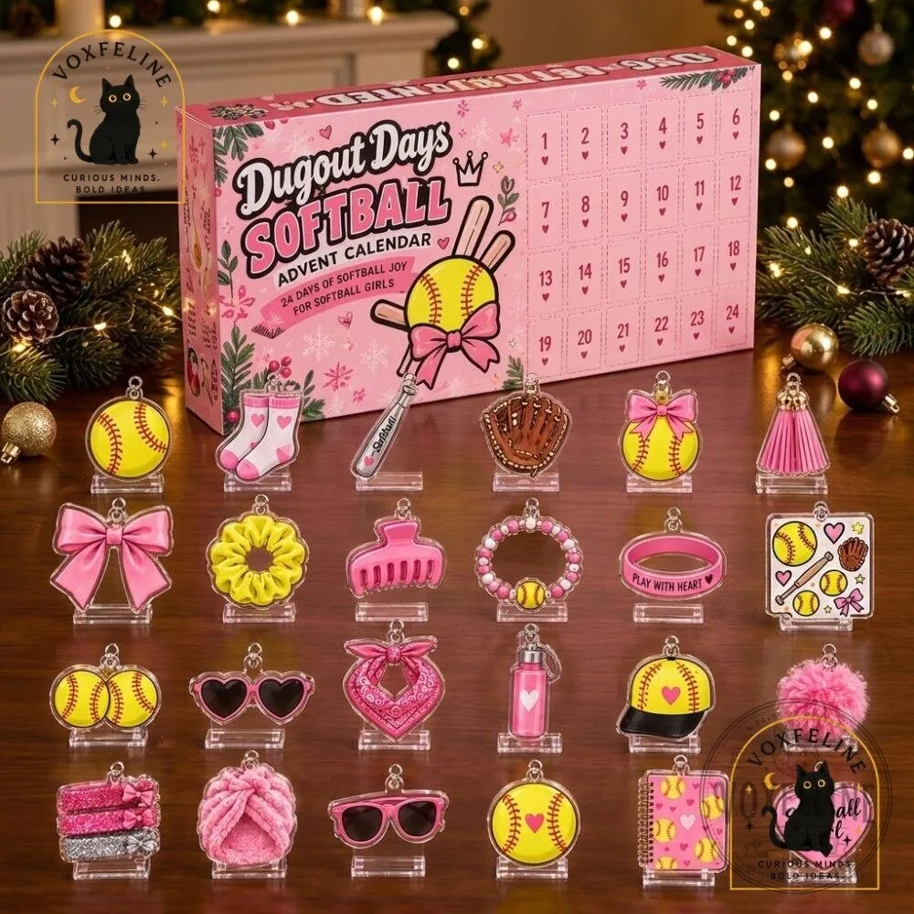 Dugout Days Softball Advent Calendar Christmas Gift for Softball Girls 12 Dugout Days Softball Advent Calendar Christmas Gift for Softball Girls