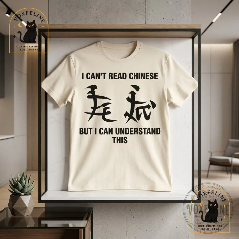 I Can't Read Chinese But I Can Understand This Funny Chinese Text Shirt 10 I Can't Read Chinese But I Can Understand This Funny Chinese Text Shirt